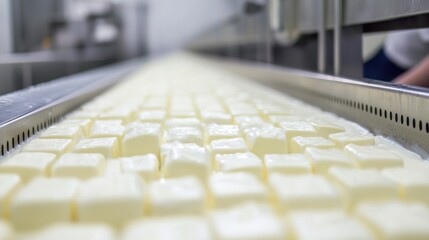 Milk processing chaos quality control in action at dairy facility environment gigapixel insight