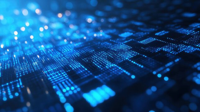 Abstract digital data flow background