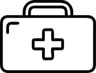 Obraz premium first aid kit icon