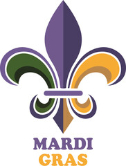 Happy Mardi Gras Vector Illustration
