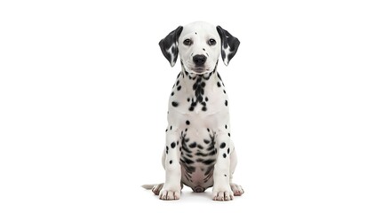 Adorable Dalmatian Puppy: High-Res Image