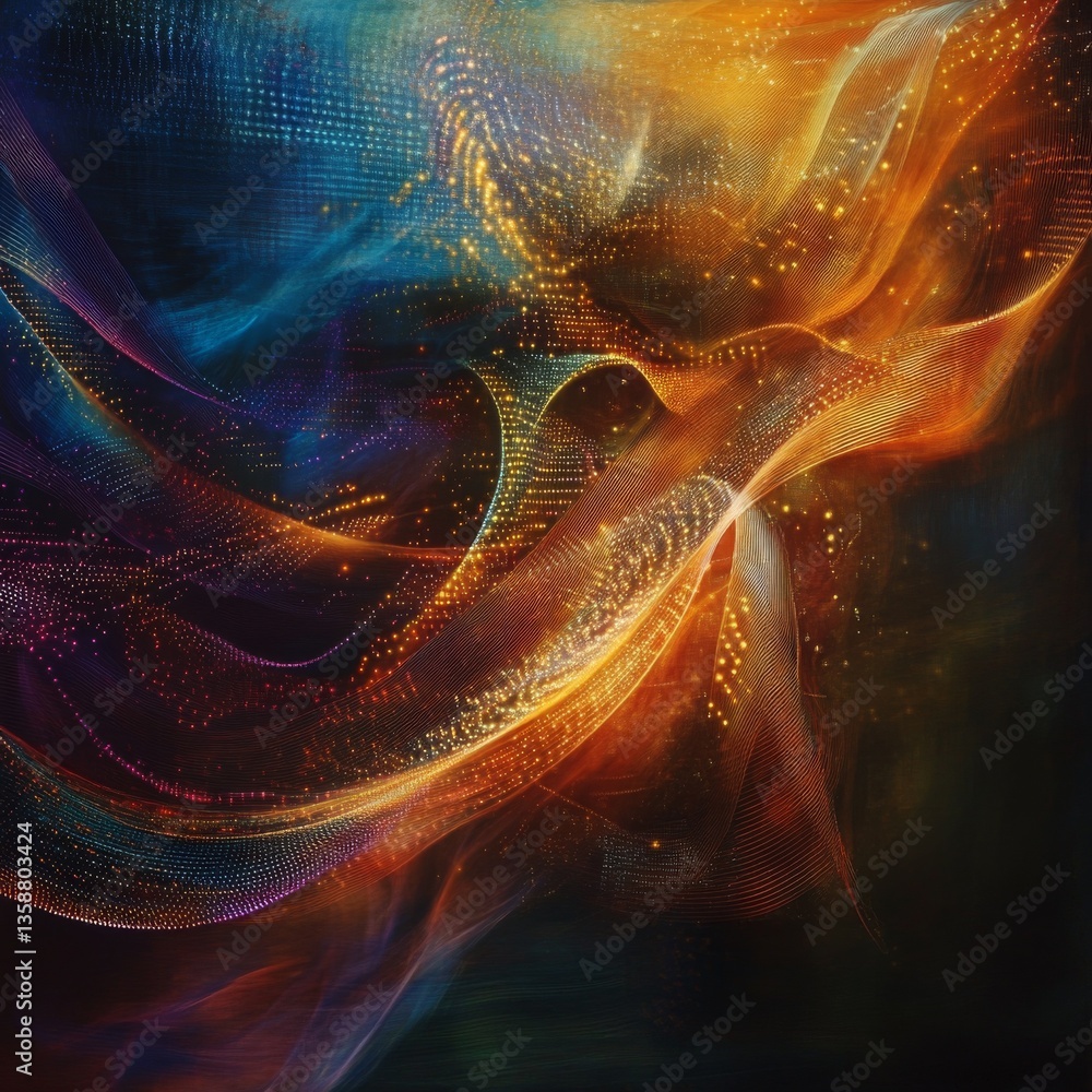 Poster Abstract Light Streams: A Digital Tapestry of Color and Motion in a Dazzling Display
