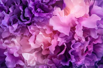 Obraz premium Close-up on purple floral arrangement, abstract background for beauty or events