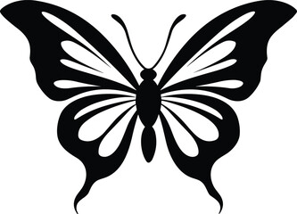 Obraz premium A Beautiful Monarch Butterfly Icon Vector Illustration for Web and Graphic Elements.