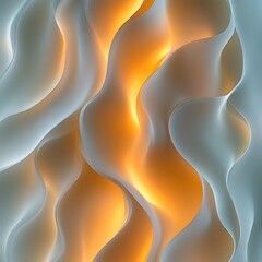 Naklejka premium Golden Waves