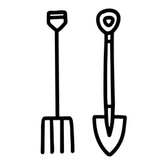 shovel and spade
