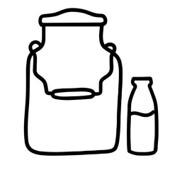 milk icon illustration