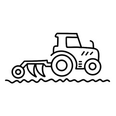 tractor vector illustration