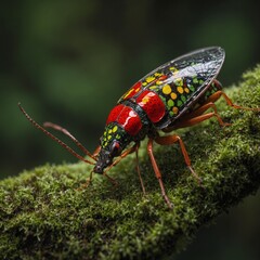 Fototapeta premium bug on a leaf