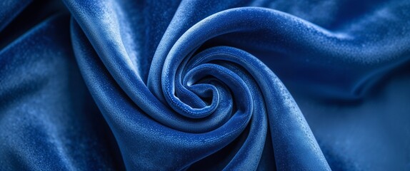 Fototapeta premium blue theme velvet fabric macro zoom close up design texture background
