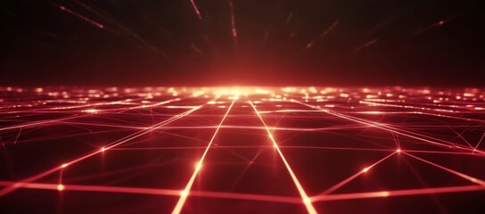 Obraz premium A red background with a bright orange line that is the center of the image