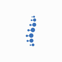 Spine logo template. Spinal icon. Backbone icon
