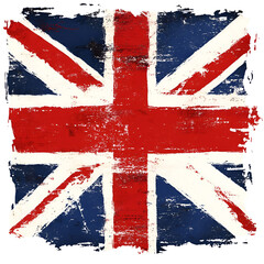 Fototapeta premium Distressed Union Jack Flag Graphic Design
