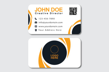 business card illustration design template stock illustration.