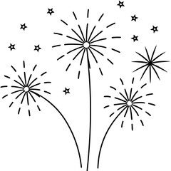 New year firework and celebration 