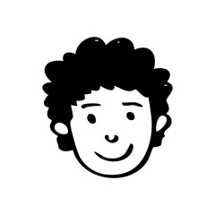 cute people head illustration