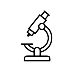 Microlife Icon Representing Scientific Exploration Through a Microscope  
