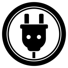 Socket silhouette vector illustration