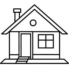 Silly dog wearing sunglasses line art vector illustration