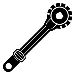  Torque wrench silhouette vector illustration