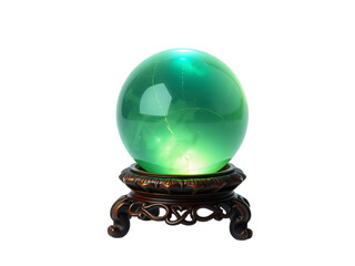 Mesmerizing Emerald Orb Sculpture