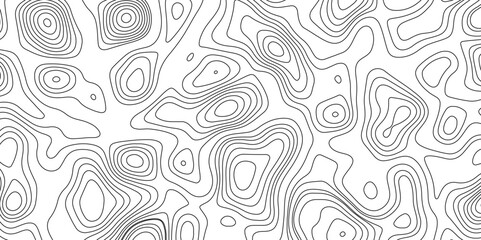 Topographic map background geographic line map with elevation assignments. Modern design with White background with topographic wavy pattern design.paper texture Imitation of a geographical map shades