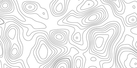 Topographic map background geographic line map with elevation assignments. Modern design with White background with topographic wavy pattern design.paper texture Imitation of a geographical map shades