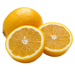 Juicy Orange Slices and Whole Fruit