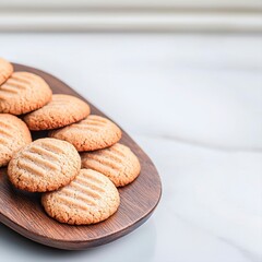 A beautifully arranged plate of gluten-free almond flour cookies on a table ready to delight any cookie lover