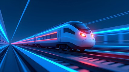 Fototapeta premium Traffic speed in the era of blue technology