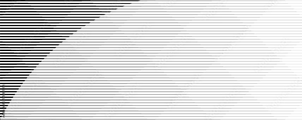 Poster abstract art geometric background with vertical lines. optical illusion with waves and transition.