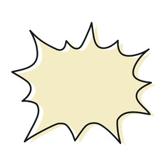 かわいい吹き出しのベクターイラスト、会話や雑談のあしらい素材