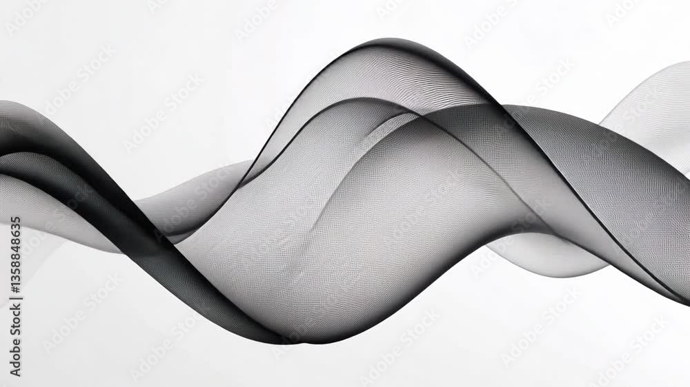 Poster wavy abstract lines create a fluid and dynamic background design generative ai
