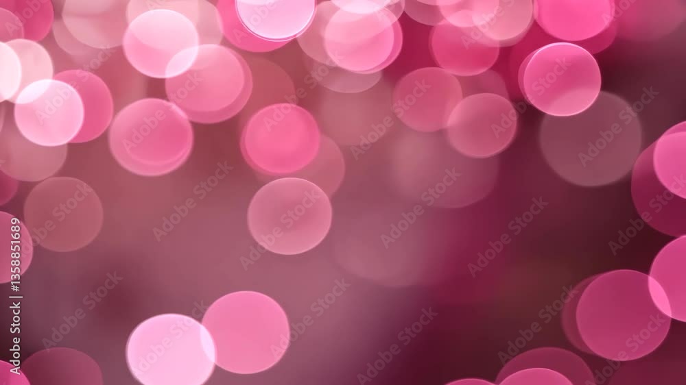 Poster abstract bokeh background in pink and magenta hues with soft glowing orbs ideal for designs