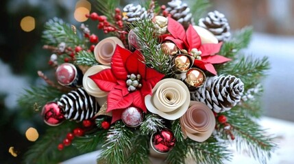 christmas tree and decorations