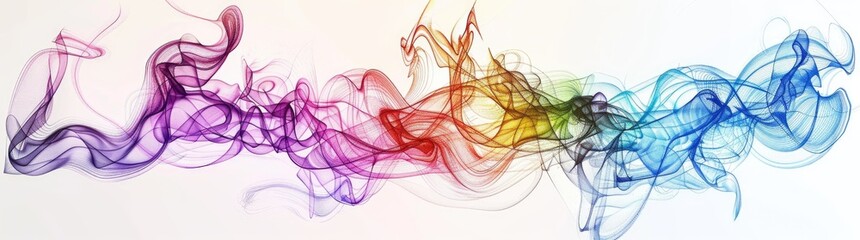 abstract colorful background with pen strokes lines and swirls