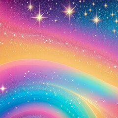 Pastel Rainbow Unicorn Backgrounds Magical Rainbow Galaxy Backgrounds with Sparkling Stars