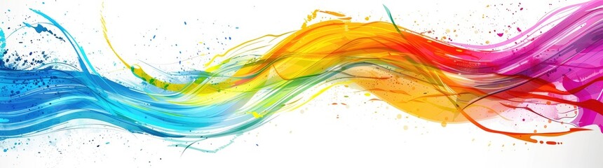 abstract colorful background with pen strokes lines and swirls