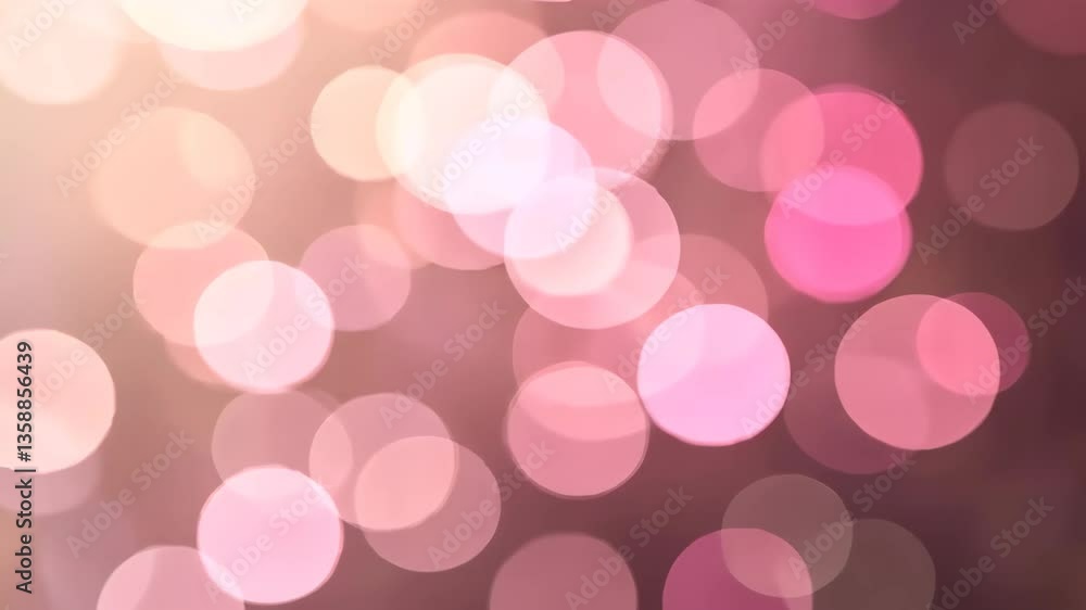 Aufkleber abstract bokeh background with soft pink and purple circles creating dreamy atmosphere for design an