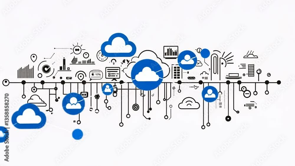 Poster cloud computing and big data automation in modern business landscape generative ai
