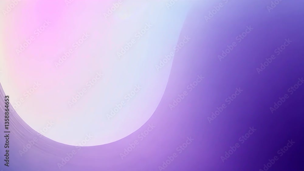 Poster abstract fluid design with smooth gradient in purple blue and pink tones creating dynamic movement