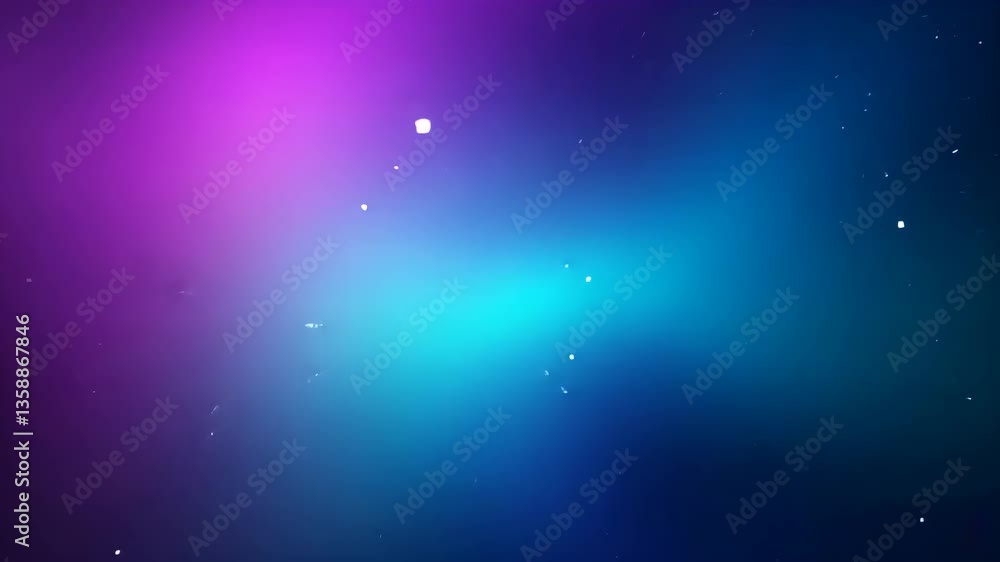 Aufkleber abstract gradient background with purple blue cyan colors and floating sparkles