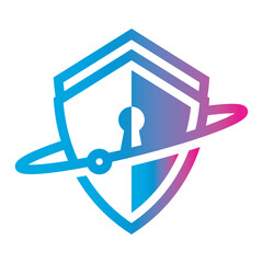 Cyber ​​Security Gradient Logo