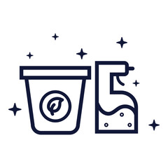 Eco Friendly Cleaning Icon