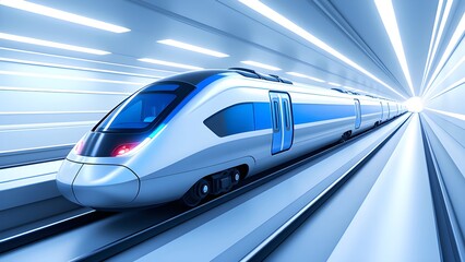 Fototapeta premium The Racing Future Train