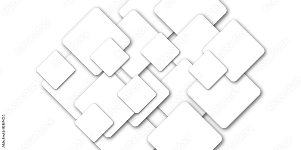 Poster abstract luxury blue geometric square and random lines. abstract white and grey geometric overlappin