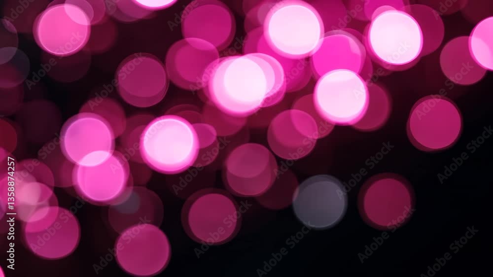 Poster abstract pink bokeh lights on dark background creating dreamy visual effect