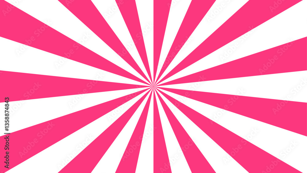 Poster abstract twisted sunburst with rays background. candy geometric radiation background design. classic