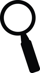 A Simple Search Magnifying Glass Flat Icon Vector Illustration.