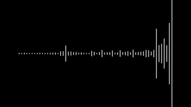 Audio music animation video footage of audio visualizer, Sound, Wave, Audio waves